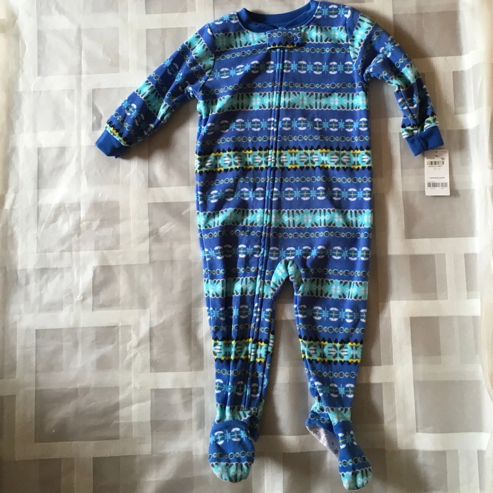 Carter’s Baby Boys 1-Piece Fleece Sleep&Plays size 18month, 24 month - Picture 1 of 6